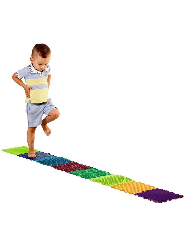 Модульный массажный коврик «Лес», 8 модулей, 4 вида, цвет МИКС