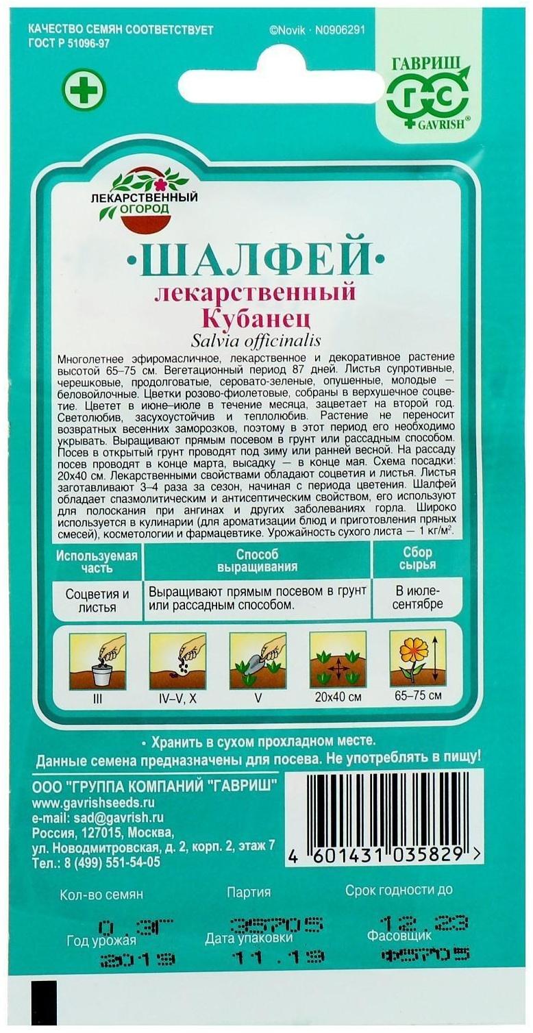 Семена Шалфей лекарственный