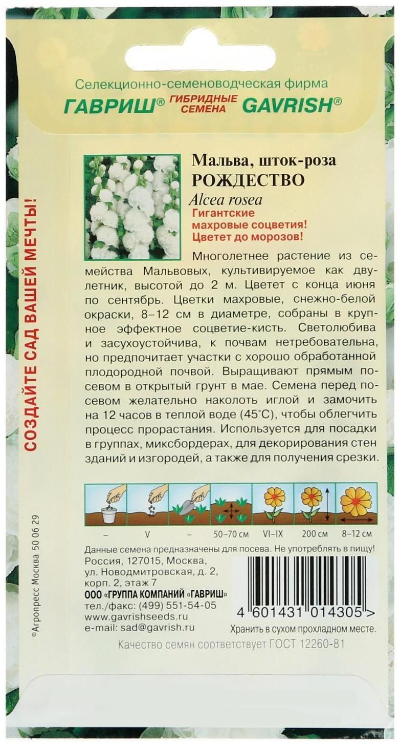 Семена цветов Мальва 