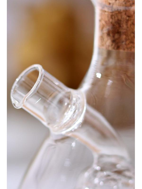 Бутыль стеклянная 2 в 1 для соусов и масла «Фьюжн. Виноград», 450/60 мл, 11×9,5×15,5 см