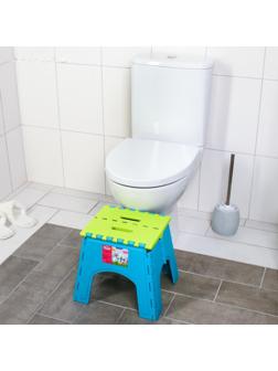 Детский табурет-подставка складной «Моби», цвет бирюзовый