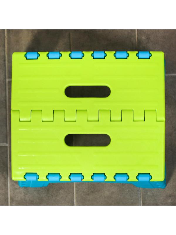 Детский табурет-подставка складной «Моби», цвет бирюзовый