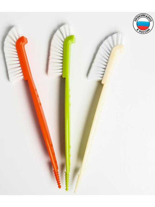 Щётка для мытья бутылочек и сосок, цвета МИКС