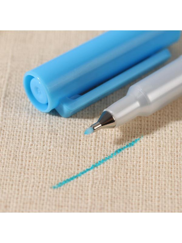 Маркер для ткани, смывающийся, цвет голубой