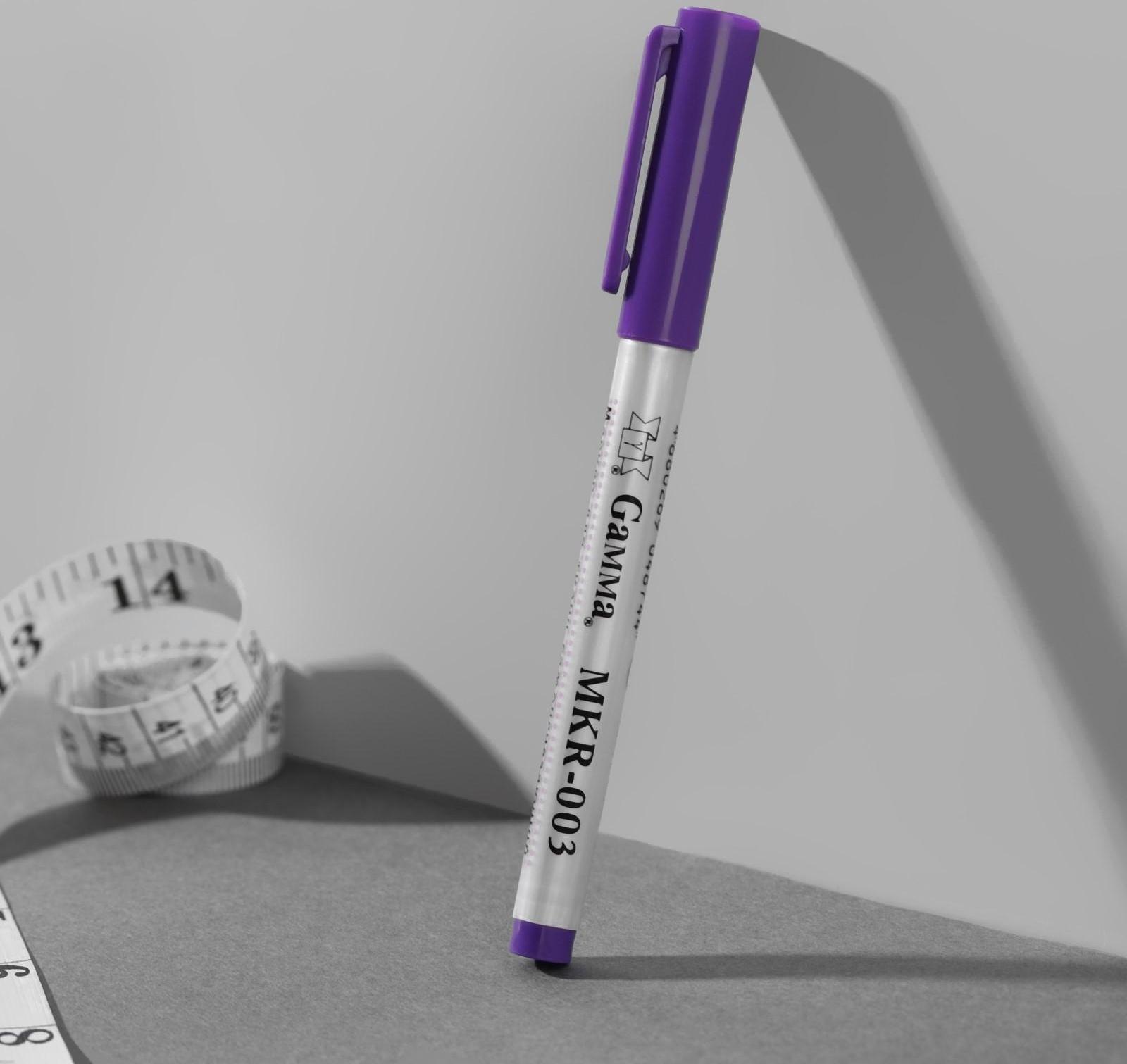 Маркер для ткани, самоисчезающий, цвет фиолетовый