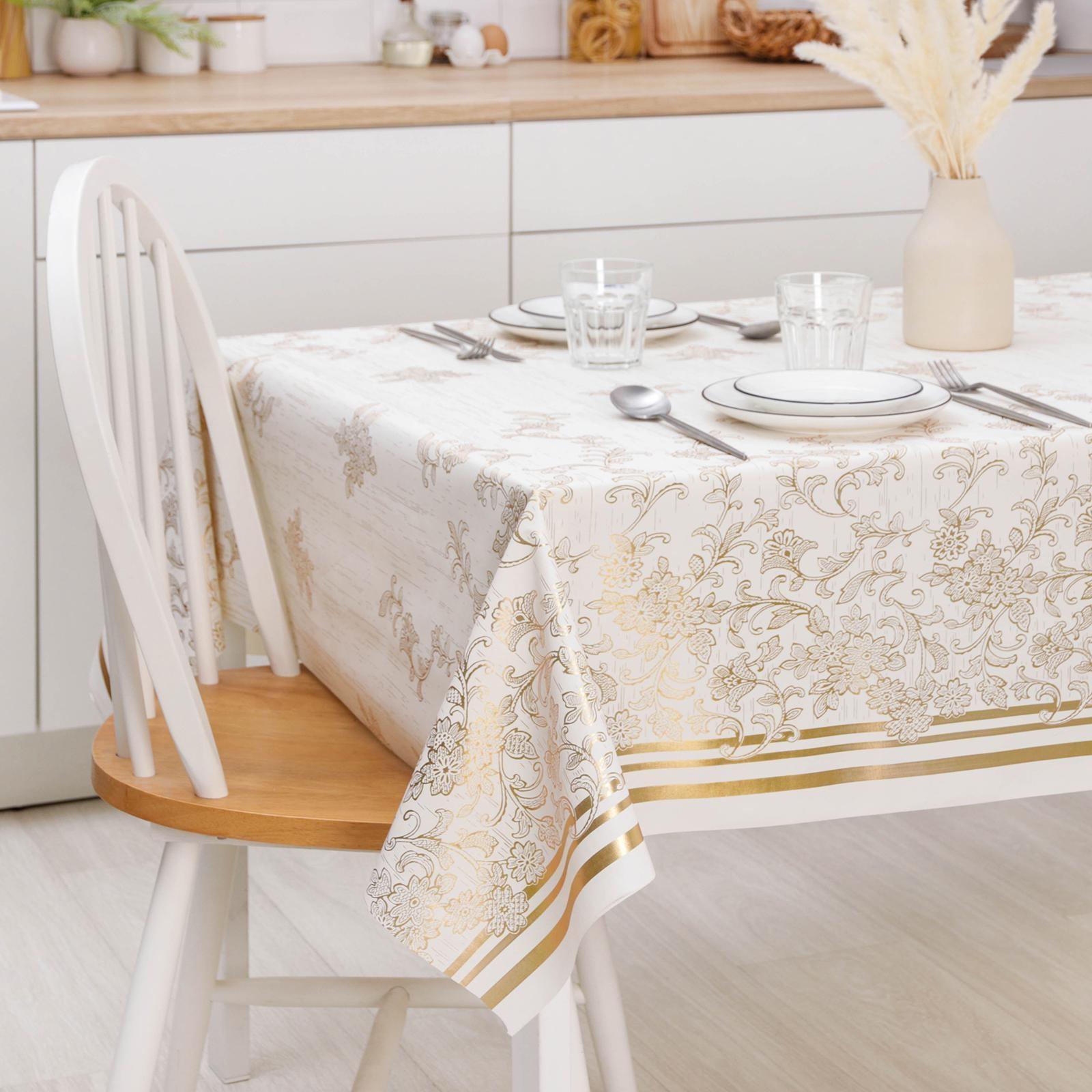 Клеёнка столовая на тканевой основе, рулон 20 метров, ширина 137 см