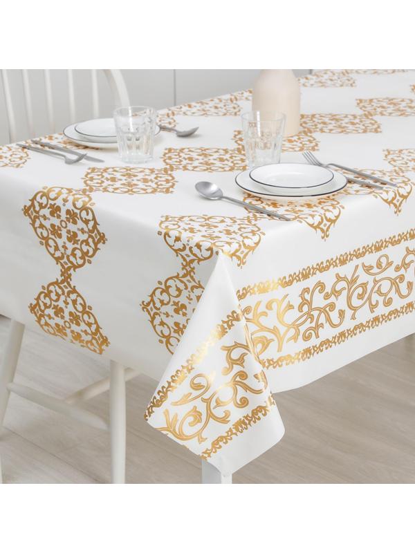 Клеёнка столовая на тканевой основе, ширина 137 см, рулон 20 метров