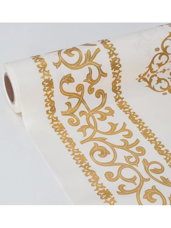 Клеёнка столовая на тканевой основе, ширина 137 см, рулон 20 метров