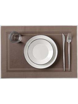 Салфетка сервировочная на стол «Окно», 45×30 см, цвет светло-коричневый