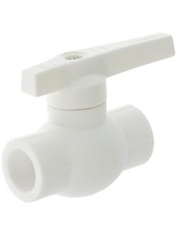 Кран шаровой VALFEX, полипропиленовый, с латунным шаром, d=20 мм