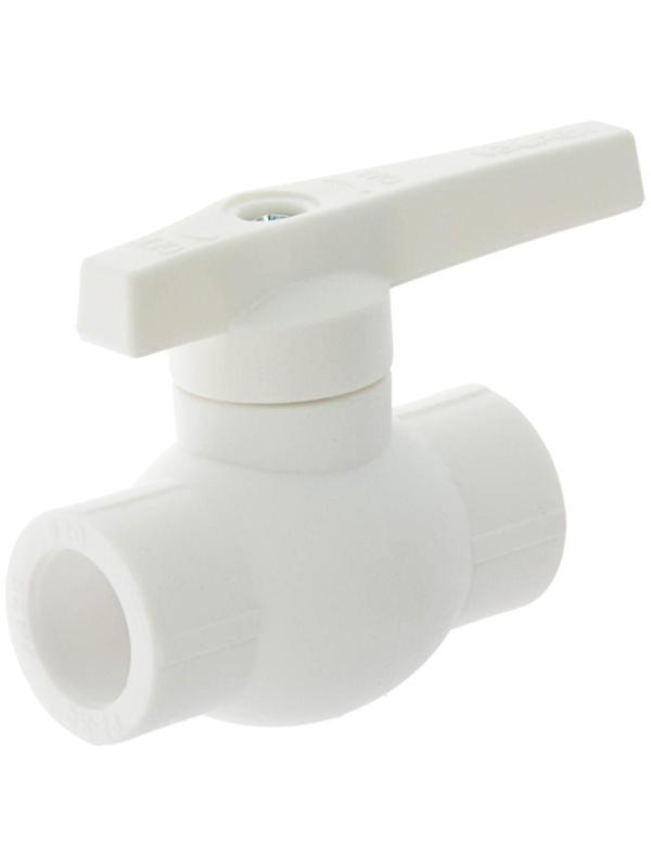 Кран шаровой VALFEX, полипропиленовый, с латунным шаром, d=20 мм