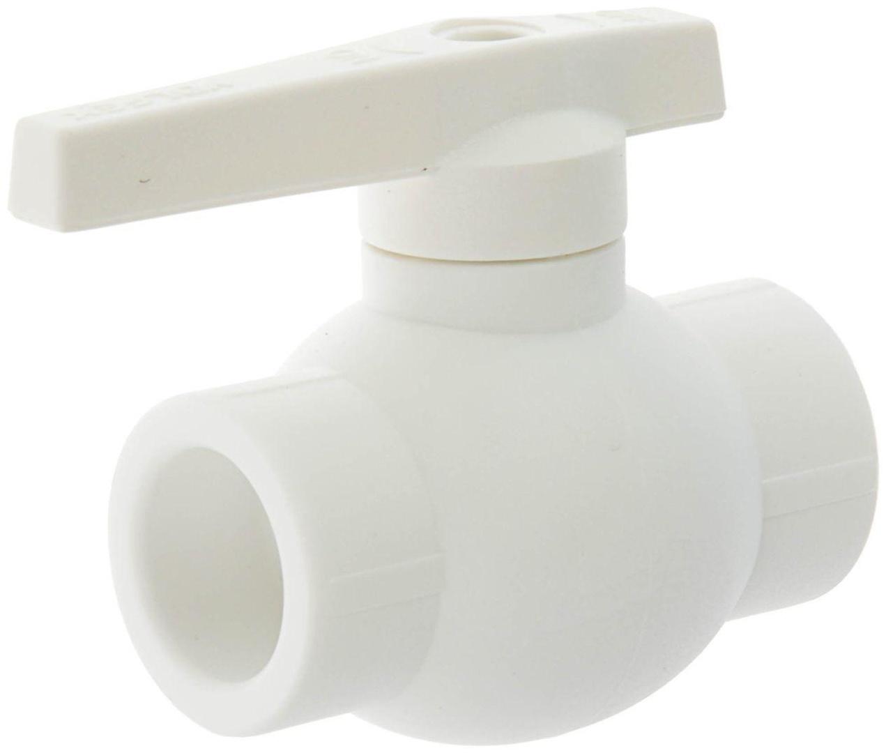 Кран шаровой VALFEX, полипропиленовый, с латунным шаром, d=25 мм