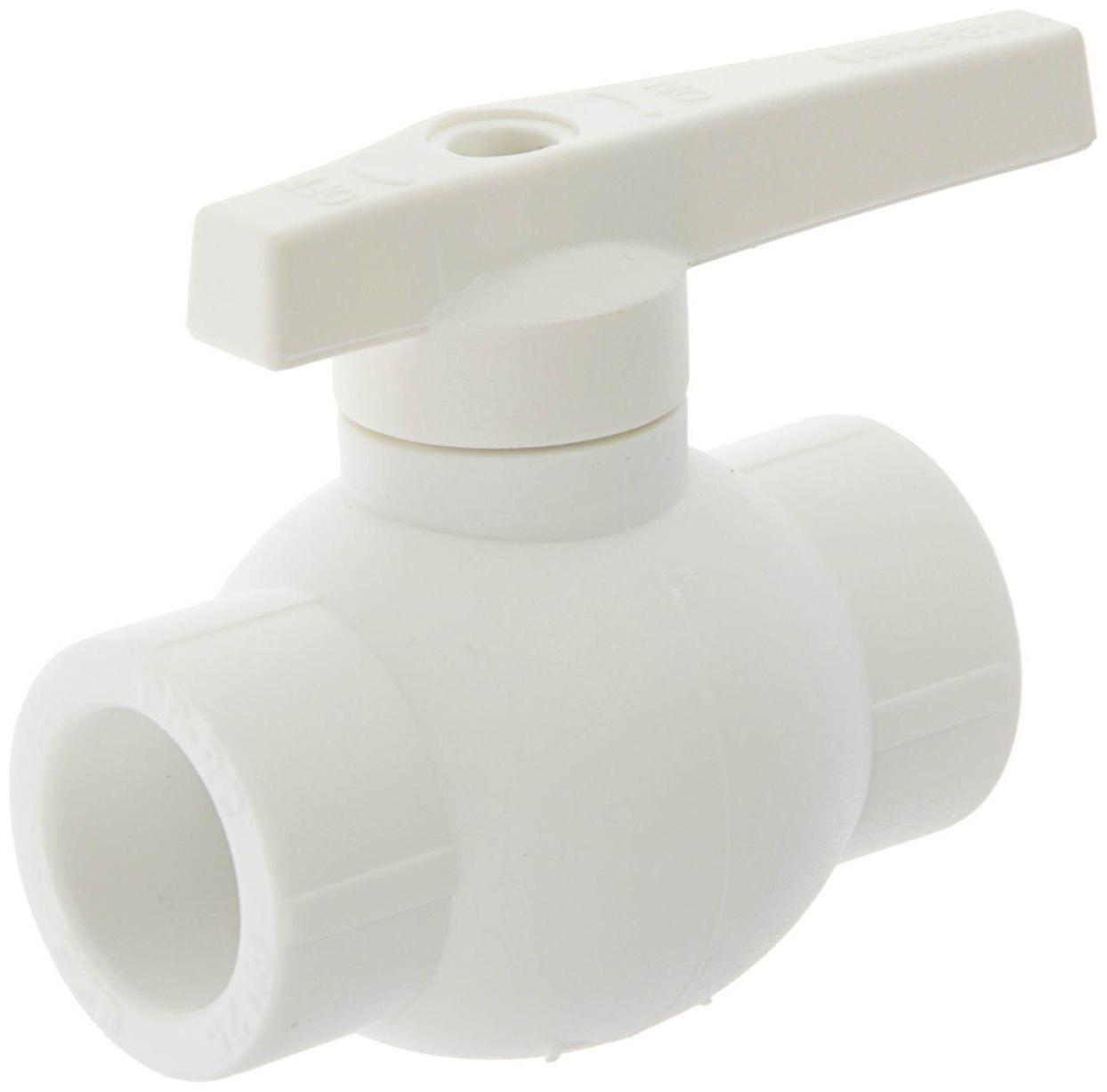 Кран шаровой VALFEX, полипропиленовый, с латунным шаром, d=25 мм