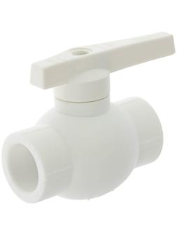 Кран шаровой VALFEX, полипропиленовый, с латунным шаром, d=25 мм