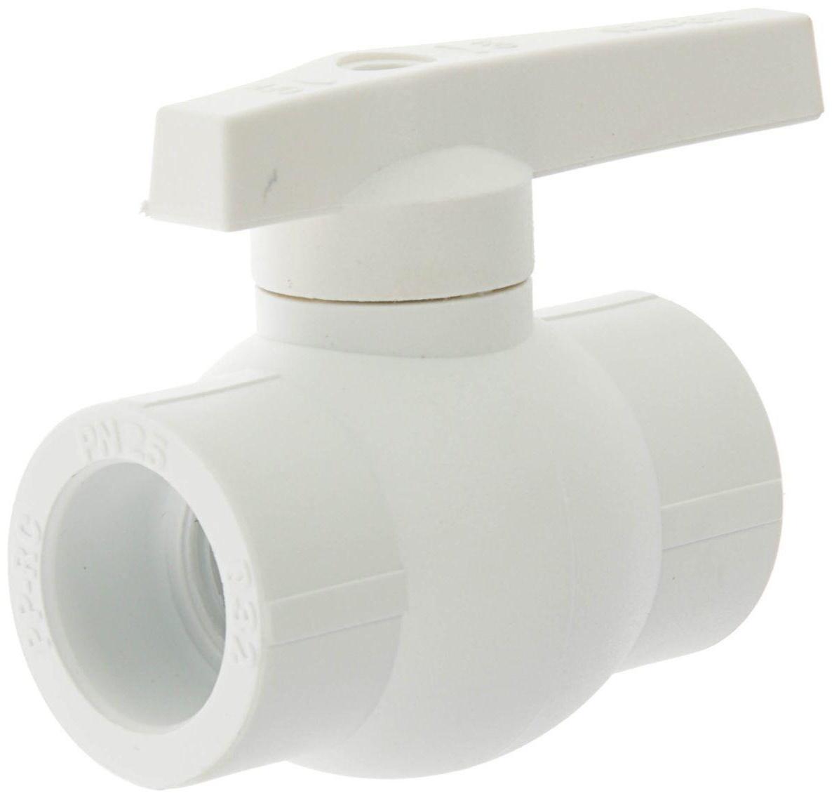 Кран шаровой VALFEX, полипропиленовый, с латунным шаром, 32 мм