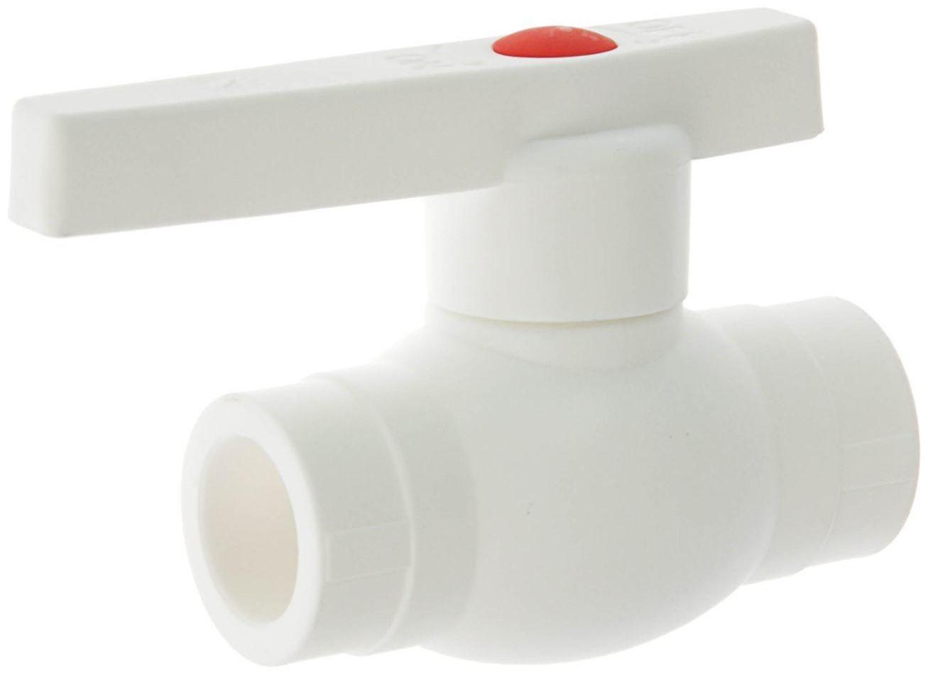 Кран VALFEX OPTIMA, полипропиленовый, со стальным омедненным шаром, d=20 мм