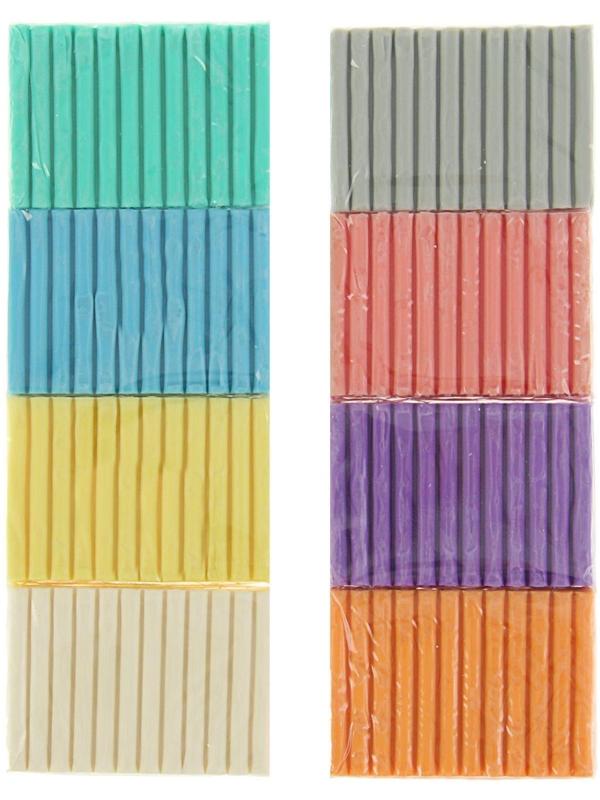 Пластилин мягкий Giotto Patplume Pastel (пищевые красители), 8 цветов по 33 г