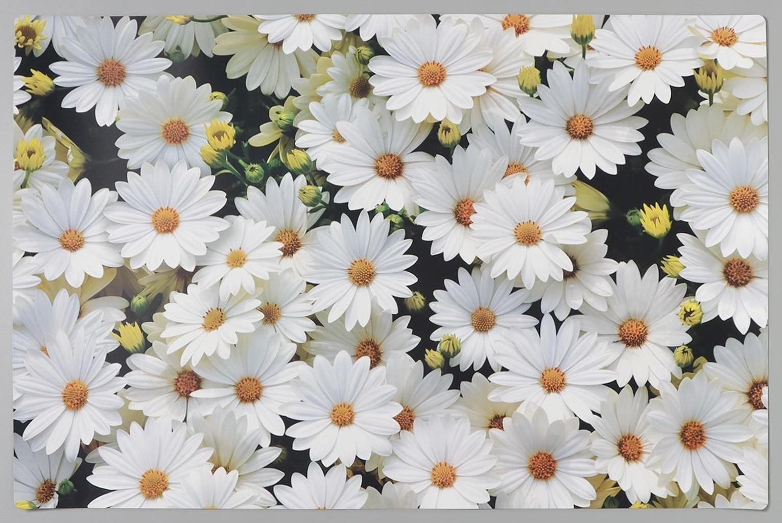 Салфетка сервировочная на стол «Ромашки», 60×90 см