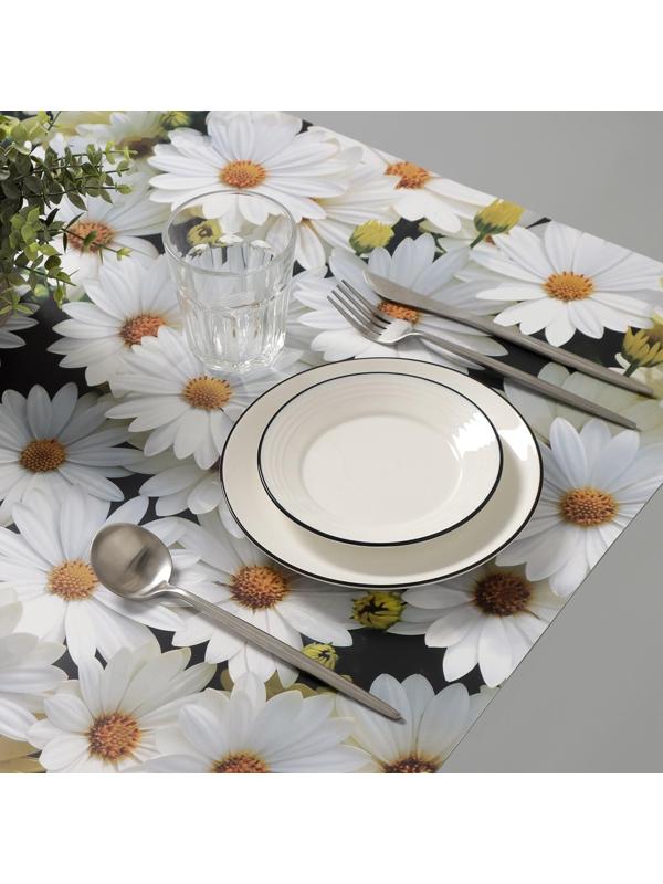 Салфетка сервировочная на стол «Ромашки», 60×90 см