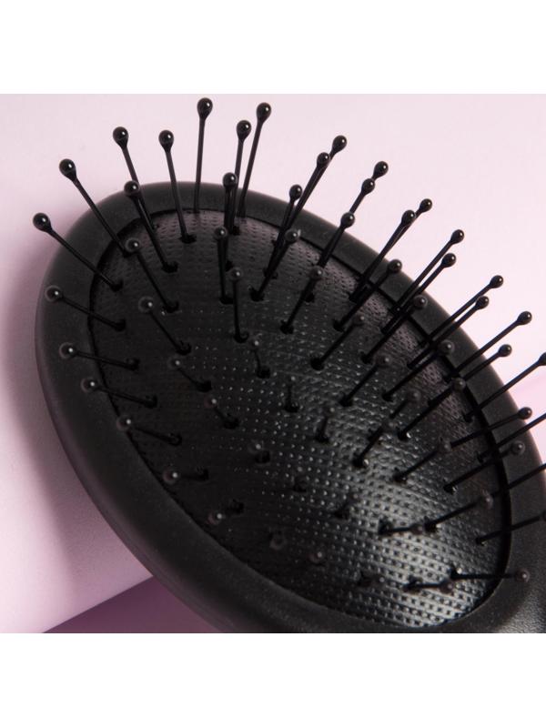 Расчёска-мини массажная, цвет чёрный