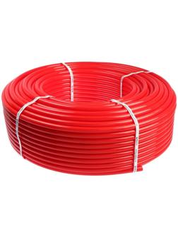 Труба из полиэтилена VALFEX, PERT, d=20х2 мм, бухта 100 м, для теплого пола, красная