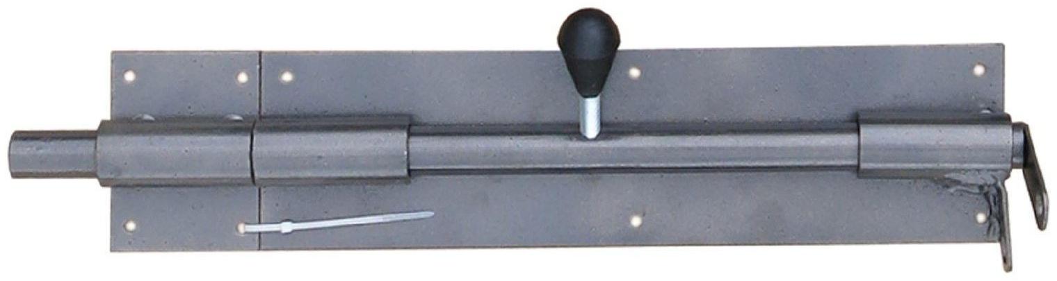 Засов гаражный 20х400, под замок, цвет микс