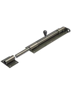 Засов гаражный 20х400, под замок, цвет микс