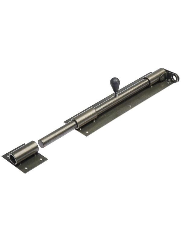 Засов гаражный 20х400, под замок, цвет микс