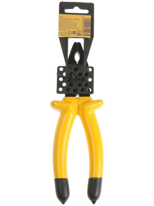 Плоскогубцы диэлектрические ТУНДРА, изолирующие рукоятки из резины до 1000 В, 200 мм