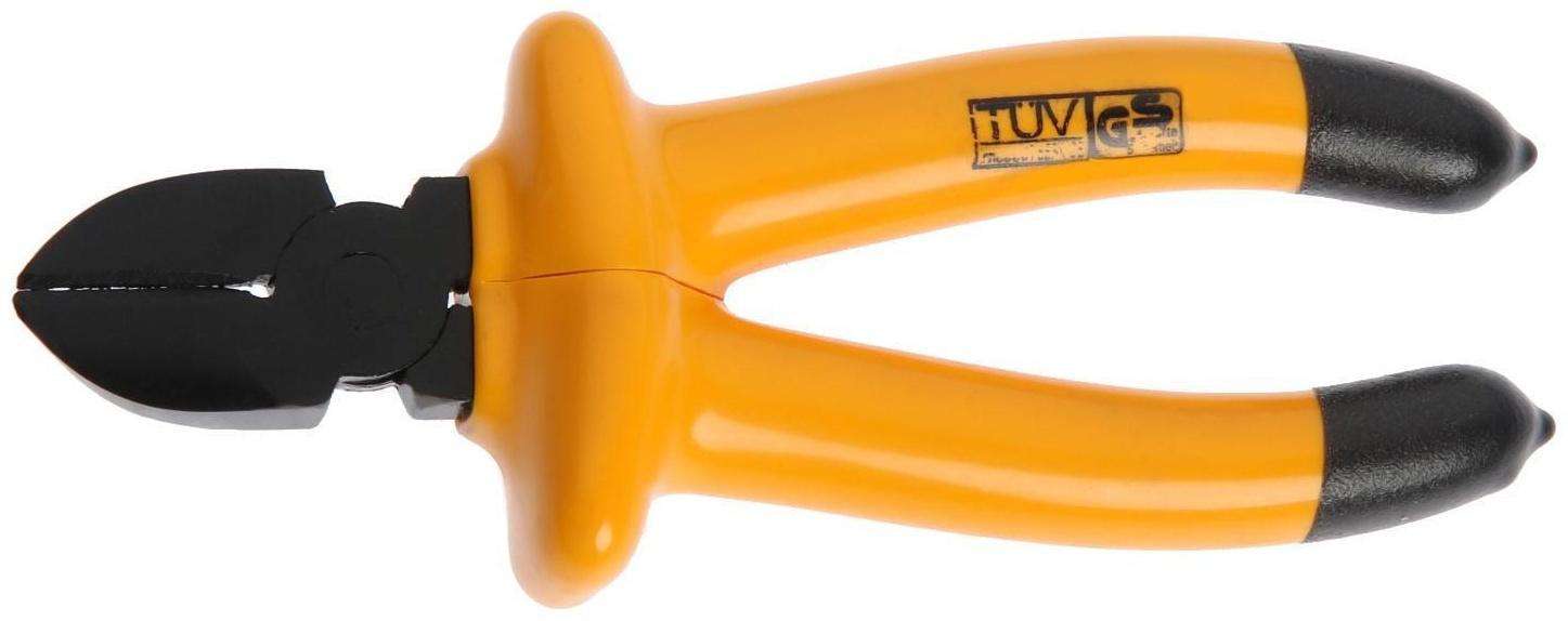 Бокорезы диэлектрические ТУНДРА, изолирующие рукоятки из резины до 1000 В, 160 мм