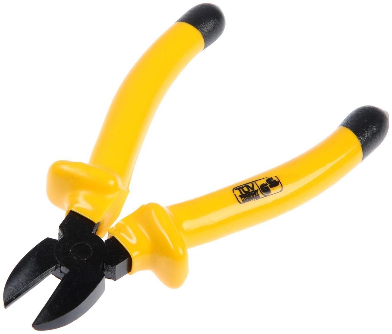 Бокорезы диэлектрические ТУНДРА, изолирующие рукоятки из резины до 1000 В, 200 мм