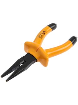 Длинногубцы диэлектрические ТУНДРА, изолирующие рукоятки из резины до 1000 В, 160 мм