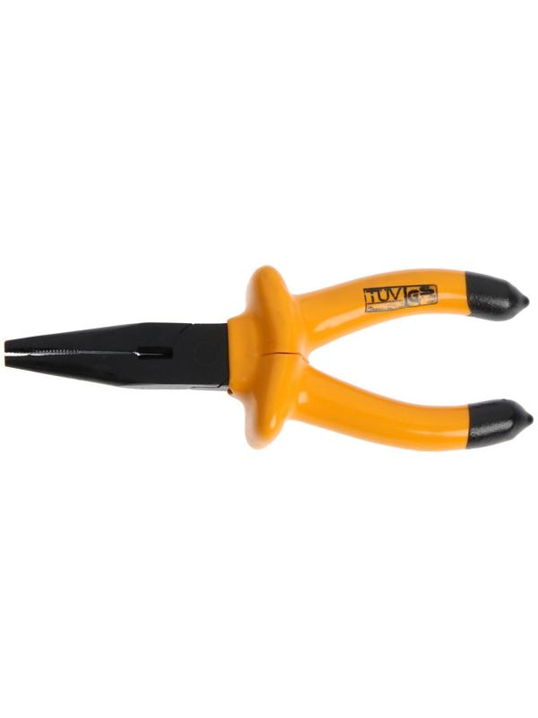 Длинногубцы диэлектрические ТУНДРА, изолирующие рукоятки из резины до 1000 В, 160 мм