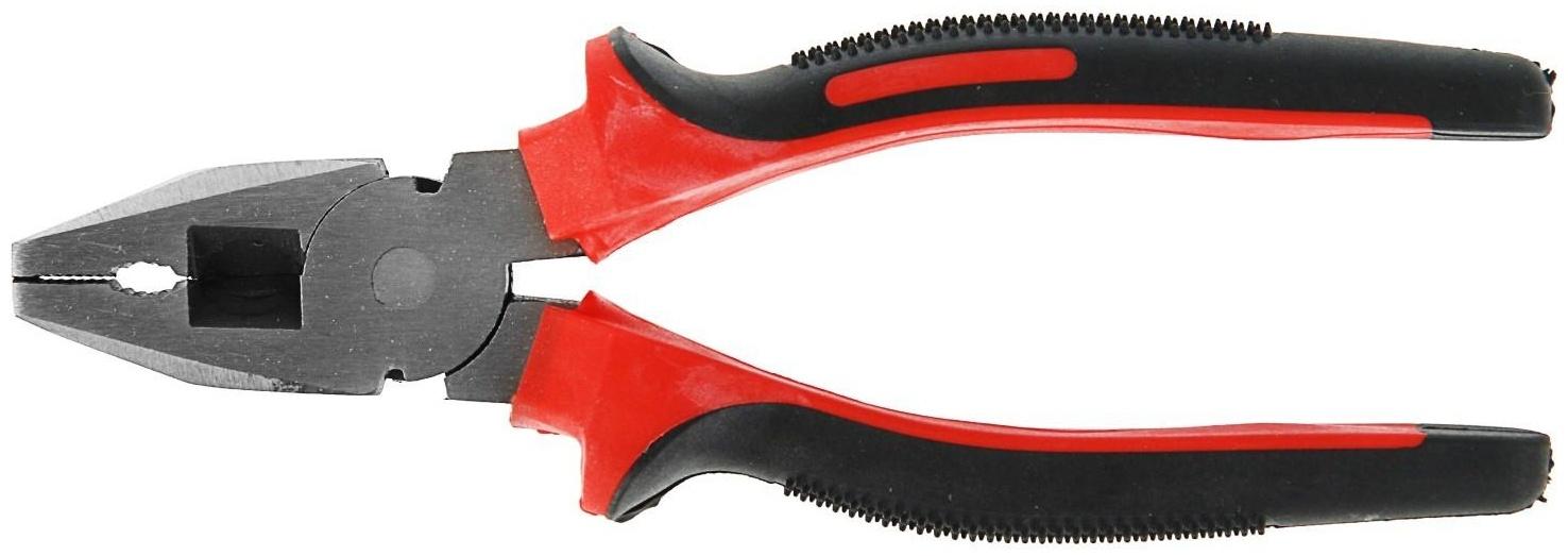 Плоскогубцы комбинированные ЛОМ, шлифованные, двухкомпонентные рукоятки, 160 мм