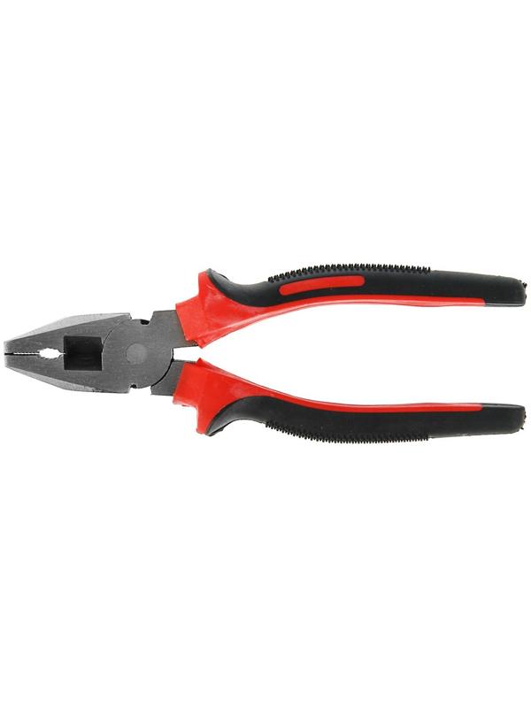 Плоскогубцы комбинированные ЛОМ, шлифованные, двухкомпонентные рукоятки, 160 мм