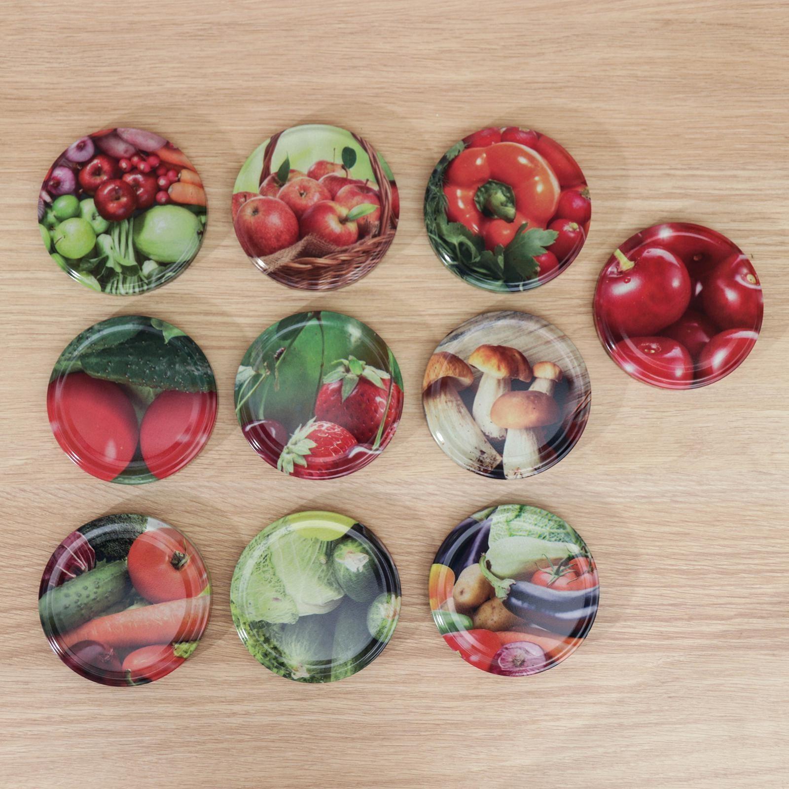 Крышка для консервирования, винтовая, ТО-100 мм, упаковка 10 шт, цвет МИКС