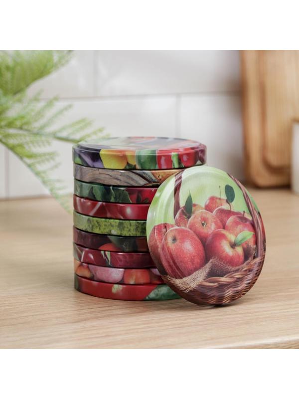 Крышка для консервирования, винтовая, ТО-100 мм, упаковка 10 шт, цвет МИКС