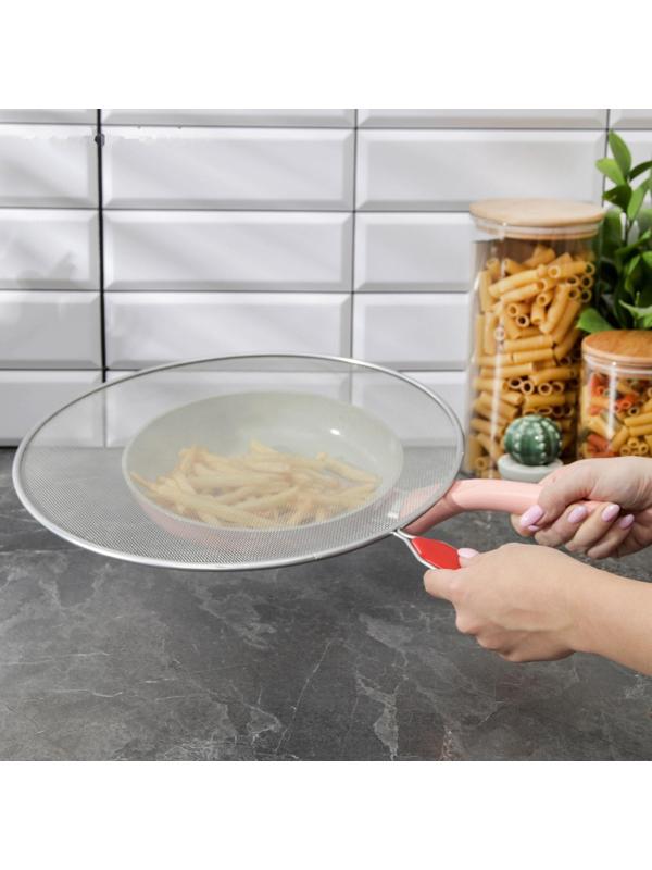 Экран от брызг с ручкой Доляна, d=33 см