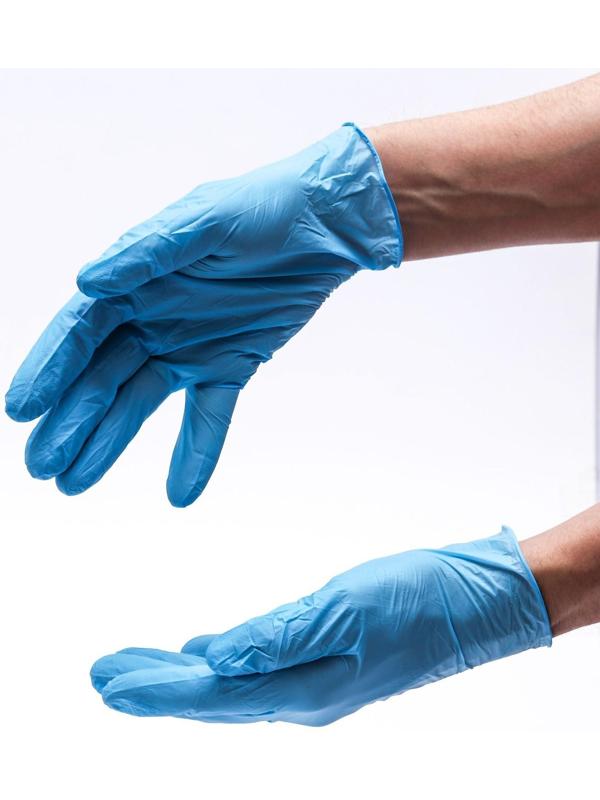 Перчатки медицинские, нитрил, неопудренные XL, 100 шт.синие, цена за 1 пару