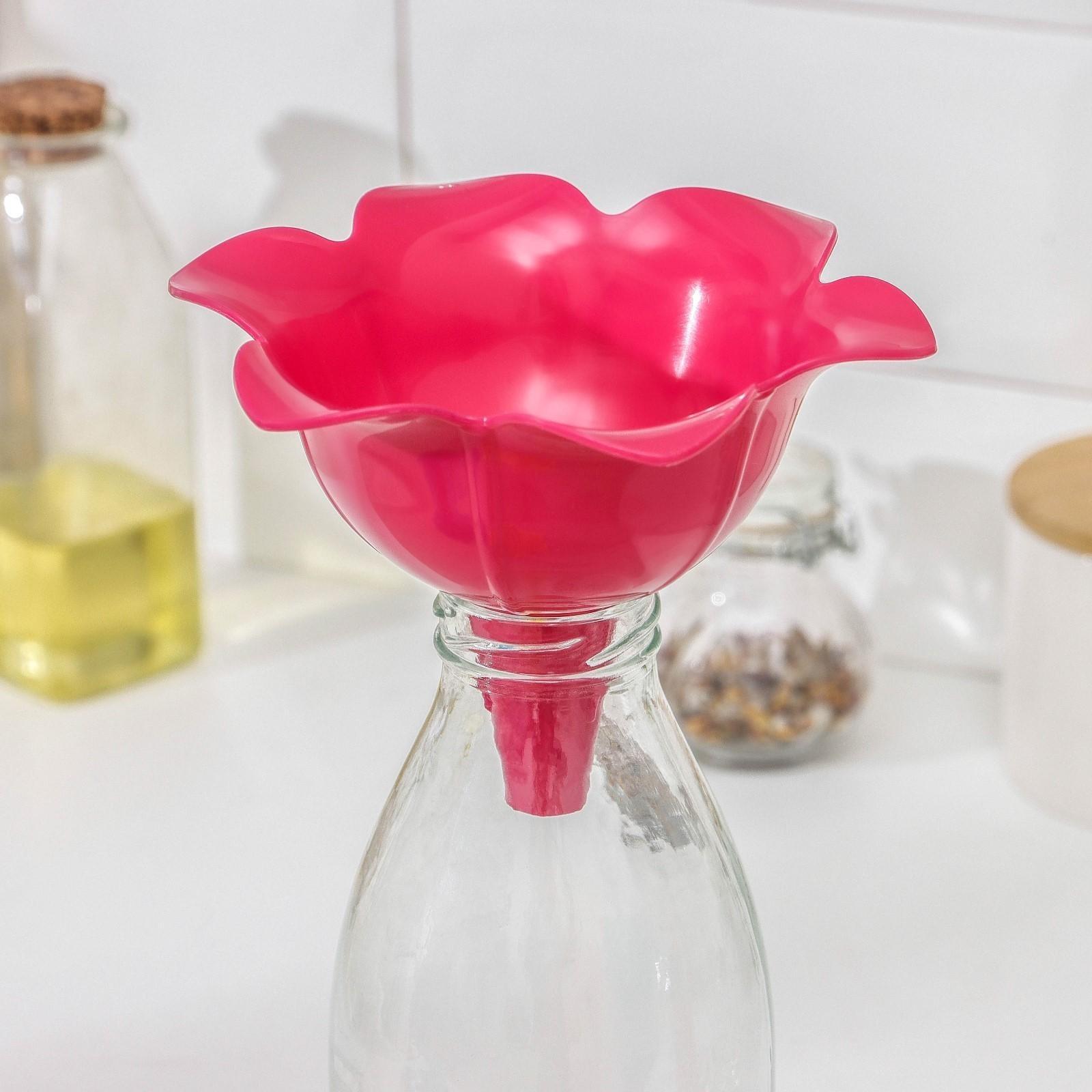 Набор воронок на подставке «Цветы», 3 шт