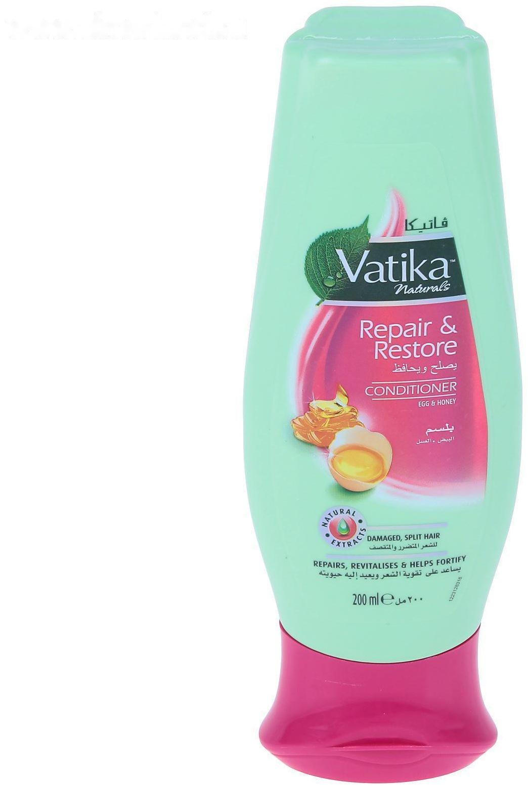 Кондиционер для волос Dabur VATIKA Naturals Repair & Restore, исцеление и восстановление, 200 мл