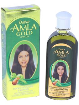 Масло для волос Dabur AMLA Gold «Золотое», естественный блеск, 200 мл