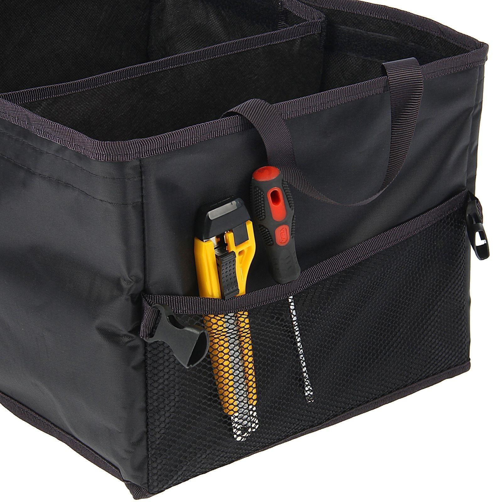 Органайзер складной в багажник, с передвижной перегородкой, 40х30х25 см