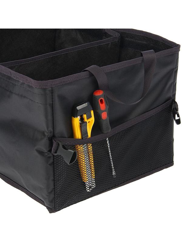 Органайзер складной в багажник, с передвижной перегородкой, 40х30х25 см