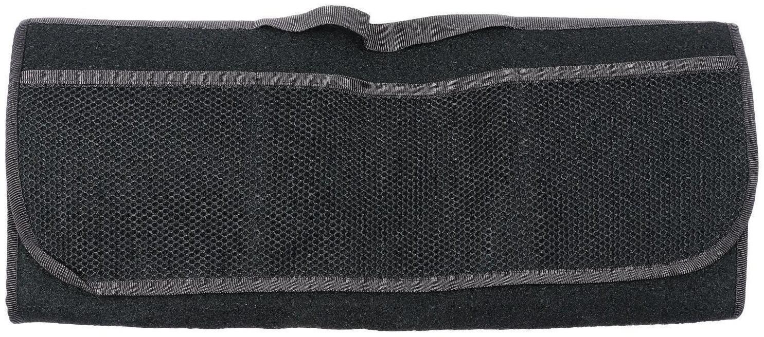 Органайзер в багажник ковролиновый, черный  50х25х15 см