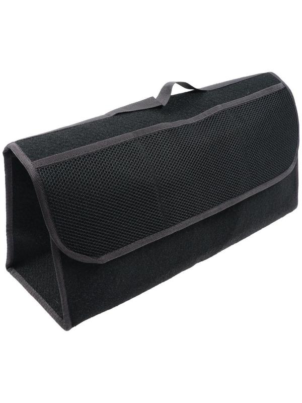 Органайзер в багажник ковролиновый, черный  50х25х15 см