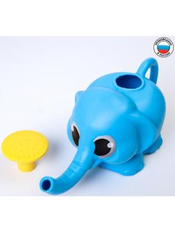 Ковш для купания и мытья головы, детский банный ковшик, хозяйственный «Слоник», 650 мл., цвет МИКС