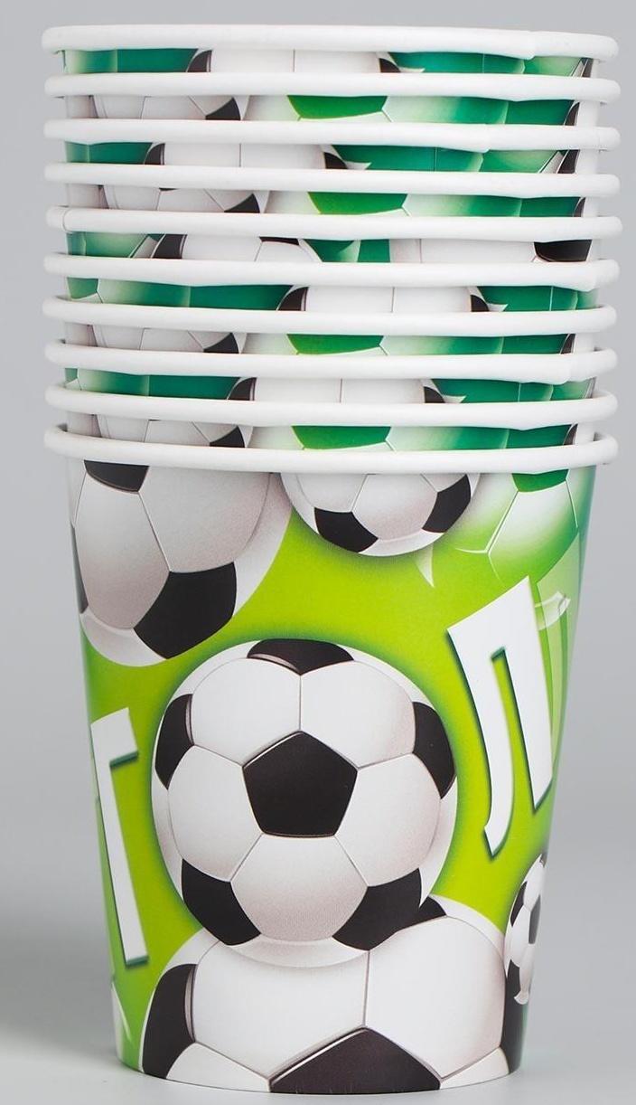 Стакан бумажный «Гол», мячики, 250 мл