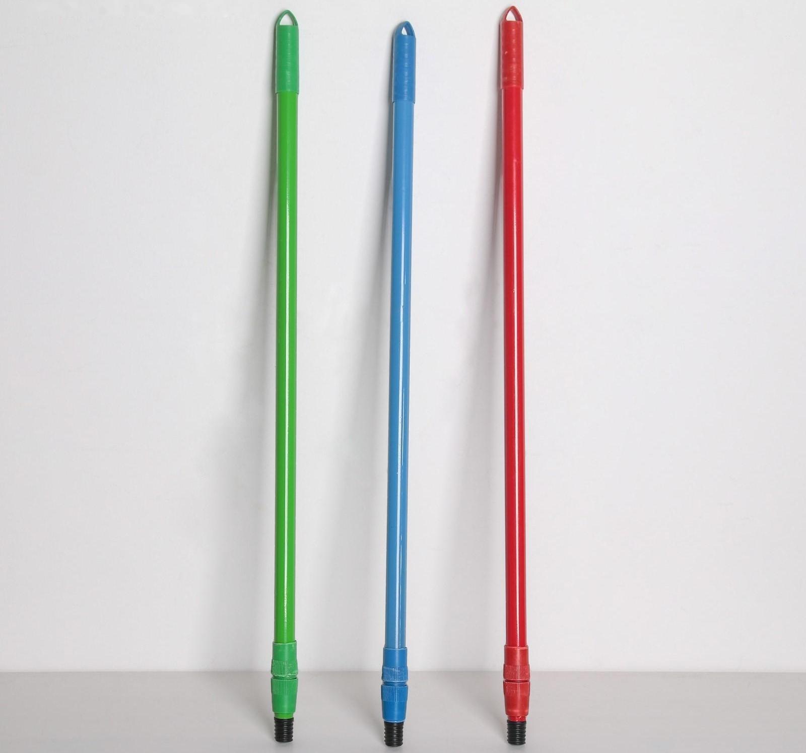 Черенок металлический телескопический, 75,8-138,5 см, цвет МИКС