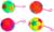 Мяч «Звёздочки», световой, с пищалкой, цвета МИКС, 1654228